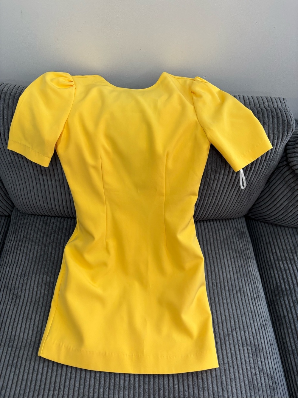 NBD Yellow Puff-Sleeve Women's Dress